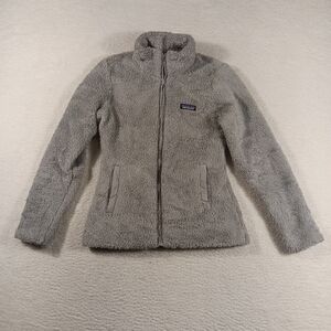 Patagonia Fleece Womens Small Gray Los Gatos Full Zip Sherpa Teddy Gorpcore